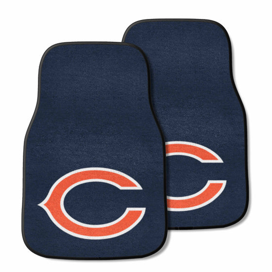 Chicago Bears Front Carpet Car Mat Set - 2 Pieces