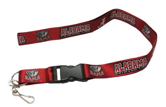 Alabama Crimson Tide Lanyard - Breakaway with Key Ring