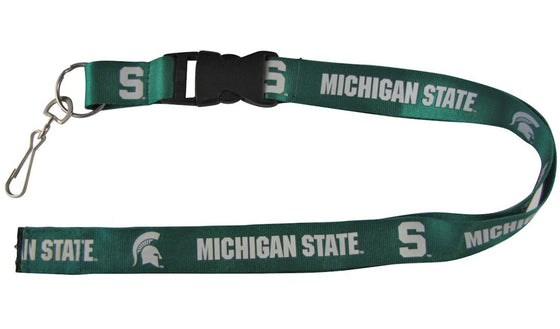 Michigan State Spartans Lanyard - Breakaway with Key Ring