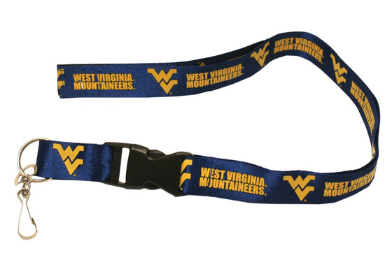 West Virginia Mountaineers Lanyard - Breakaway with Key Ring - Special Order