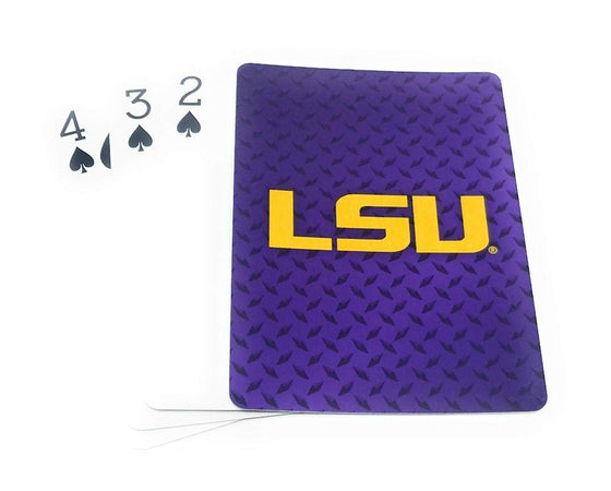 LSU Tigers Playing Cards Diamond Plate