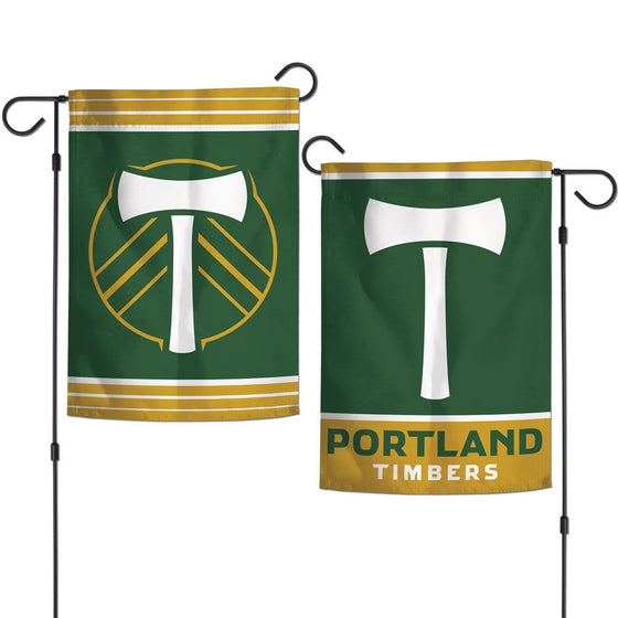 Portland Timbers Flag 12x18 Garden Style 2 Sided - Special Order