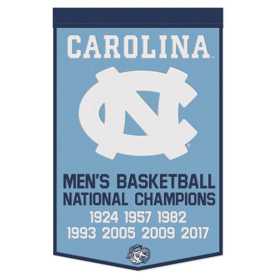 NORTH CAROLINA TAR HEELS WOOL BANNER 24" X 38" - 757 Sports Collectibles