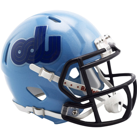 Old Dominion Monarchs Racetrack Blue Revolution SPEED Mini Football Helmet - 757 Sports Collectibles