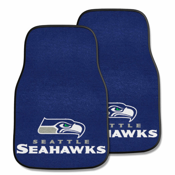 Seattle Seahawks Front Carpet Car Mat Set - 2 Pieces