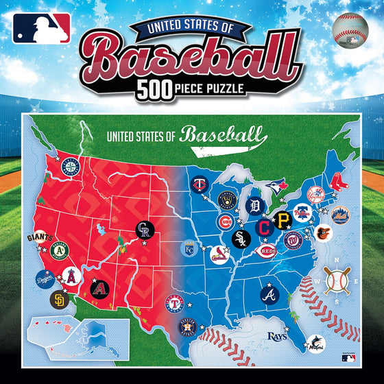 MLB Baseball Map Puzzle 500 Piece