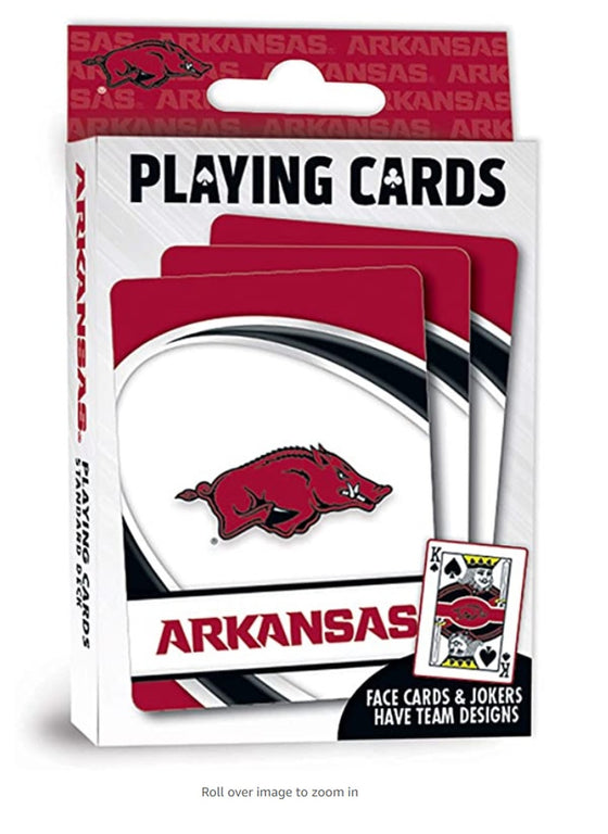 Arkansas Razorbacks Playing Cards Logo Special Order