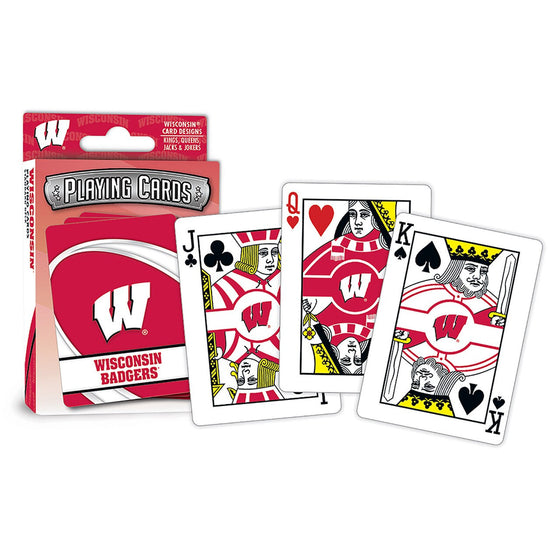 Wisconsin Badgers Playing Cards Logo