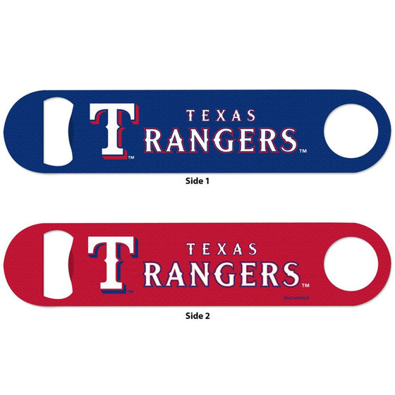 Texas Rangers Bottle Opener 2 Sided - Special Order