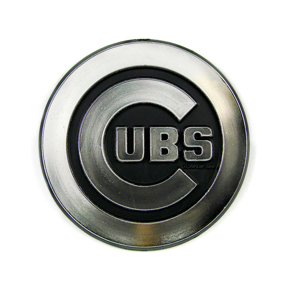 Chicago Cubs Molded Chrome Plastic Emblem