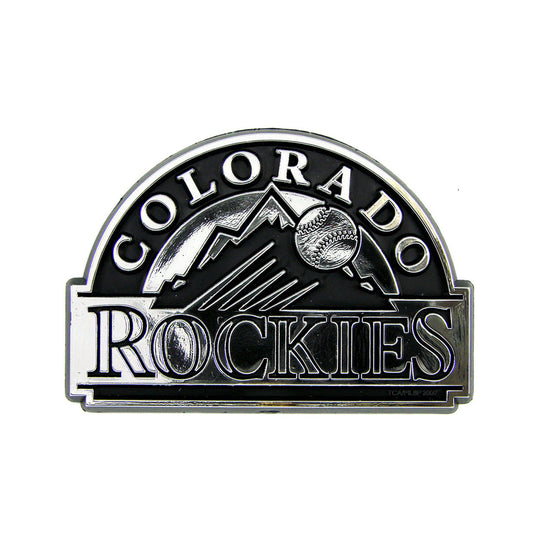 Colorado Rockies Molded Chrome Plastic Emblem