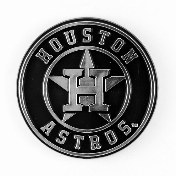 Houston Astros Molded Chrome Plastic Emblem