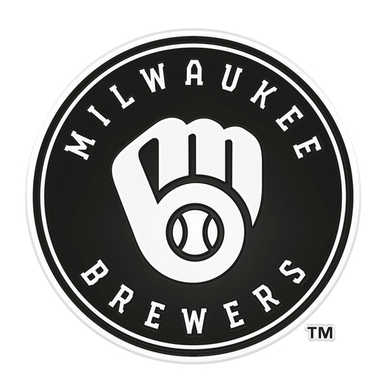 Milwaukee Brewers Molded Chrome Plastic Emblem