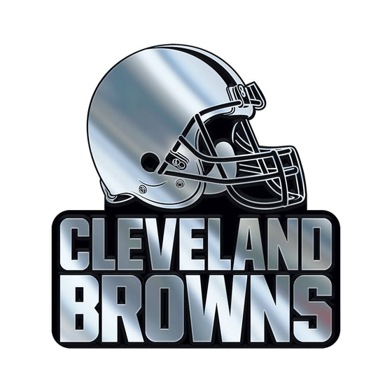 Cleveland Browns Molded Chrome Plastic Emblem