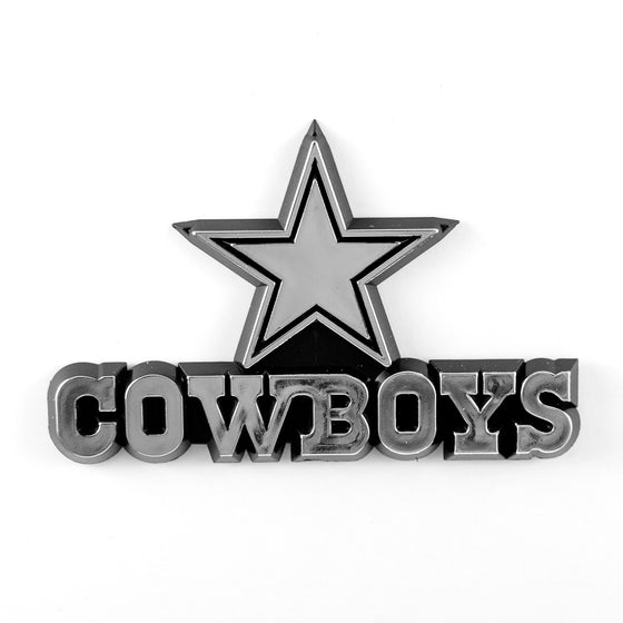 Dallas Cowboys Molded Chrome Plastic Emblem