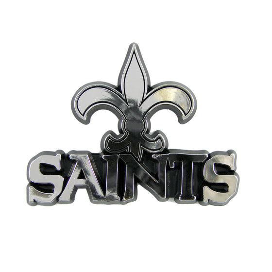 New Orleans Saints Molded Chrome Plastic Emblem