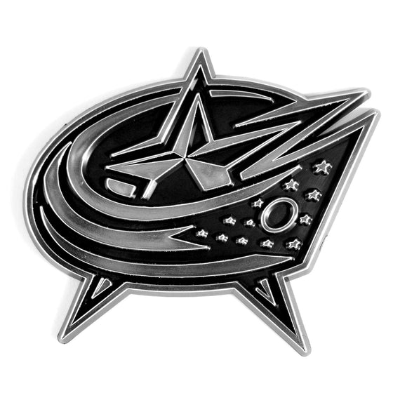 Columbus Blue Jackets Molded Chrome Plastic Emblem