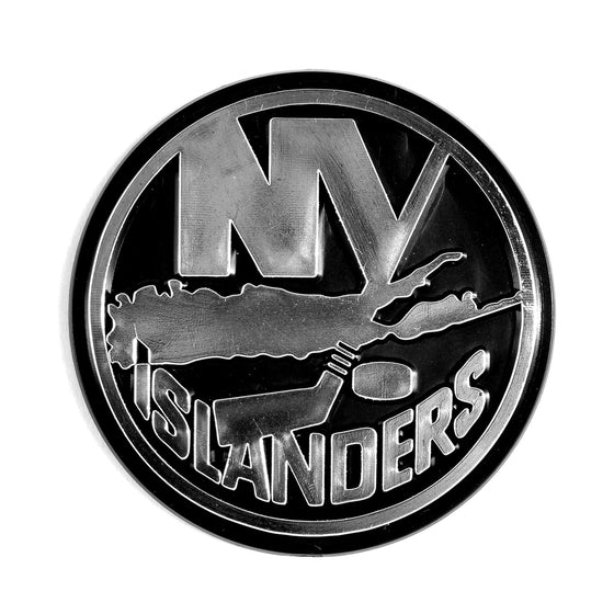 New York Islanders Molded Chrome Plastic Emblem