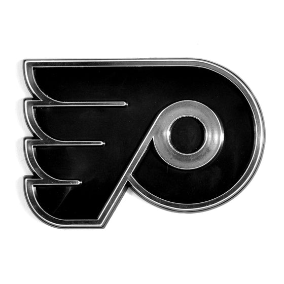 Philadelphia Flyers Molded Chrome Plastic Emblem