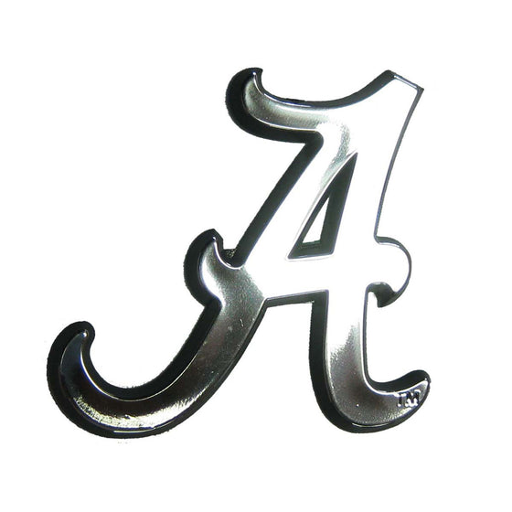 Alabama Crimson Tide Molded Chrome Plastic Emblem