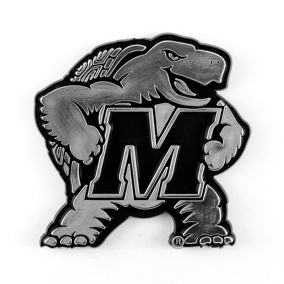 Maryland Terrapins Molded Chrome Plastic Emblem