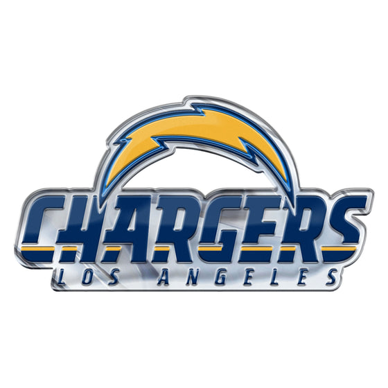 Los Angeles Chargers Heavy Duty Aluminum Embossed Color Emblem - Alternate