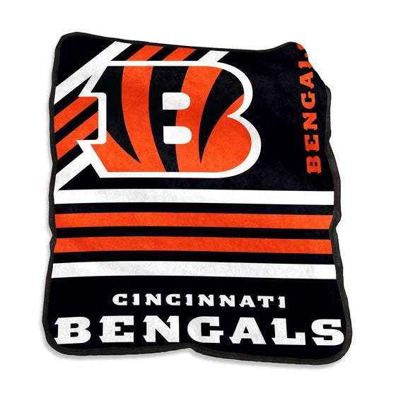 Cincinnati Bengals Blanket 50x60 Raschel Throw