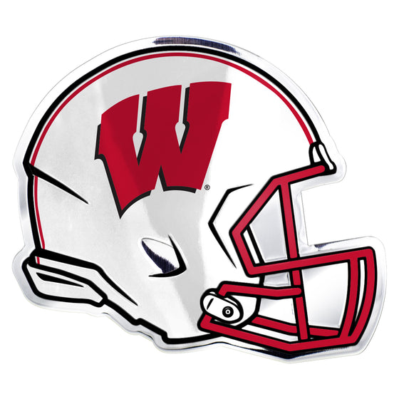 Wisconsin Badgers Heavy Duty Aluminium Helmet Emblem