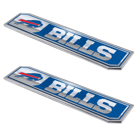 Buffalo Bills 2 Piece Heavy Duty Aluminum Embossed Truck Emblem Set