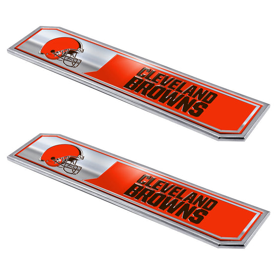 Cleveland Browns 2 Piece Heavy Duty Aluminum Embossed Truck Emblem Set