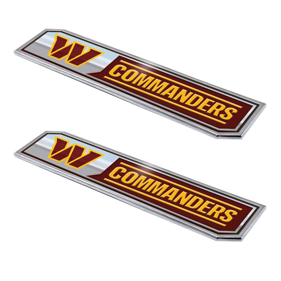 Washington Commanders Embossed Truck Emblem 2-pk - 757 Sports Collectibles