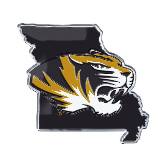 Missouri Tigers Team State Aluminum Embossed Emblem