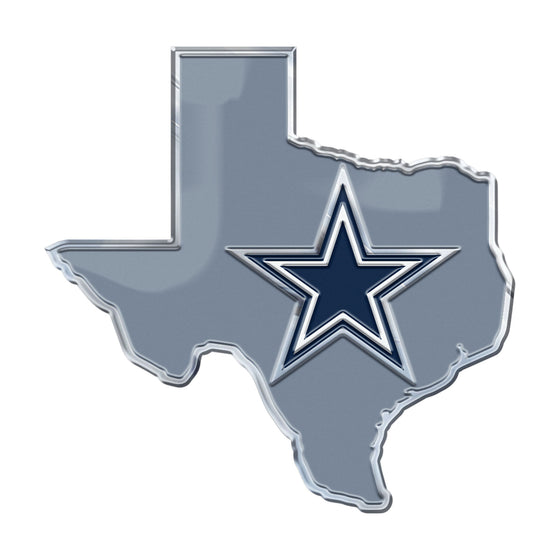 Dallas Cowboys Team State Aluminum Embossed Emblem