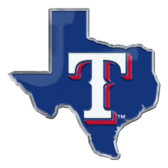 Texas Rangers Team State Aluminum Embossed Emblem