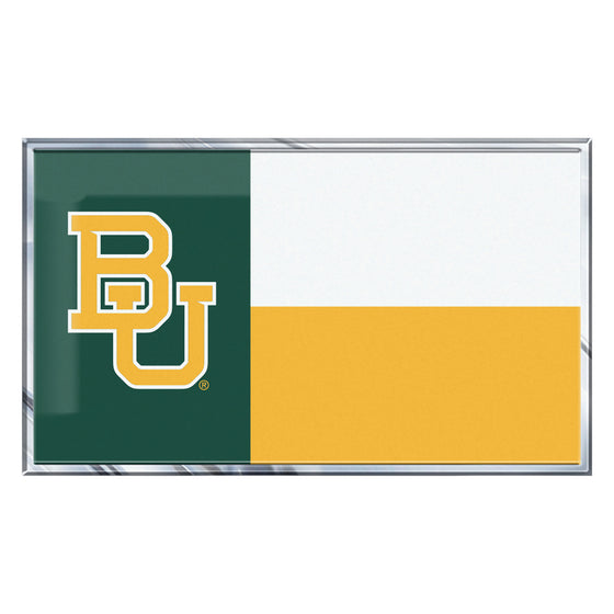 Baylor Bears State Flag Aluminum Embossed Emblem