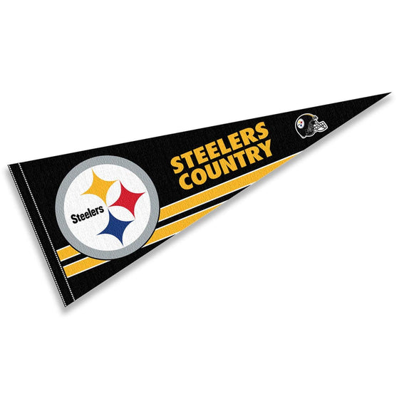 WinCraft Pittsburgh Steelers Country Pennant Banner Flag