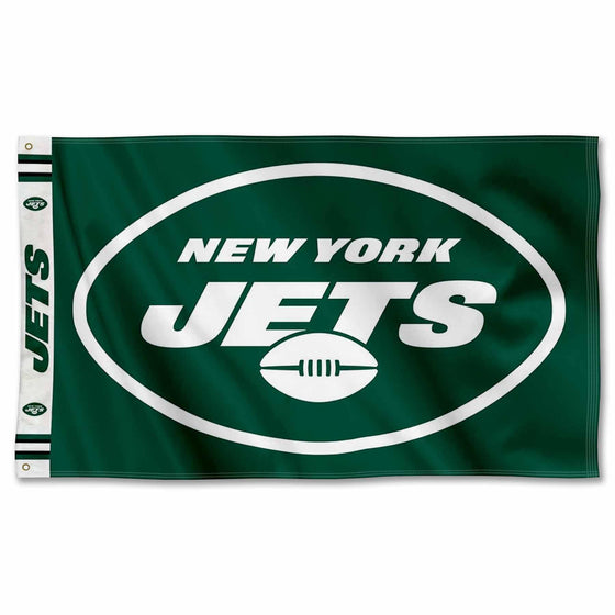 WinCraft New York Jets Printed Header 3x5 Foot Banner Flag