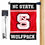 NC State Wolfpack Garden Flag and Mailbox Post Pole Mount Holder Set