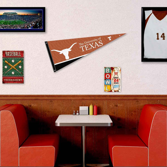 College Flags & Banners Co. Texas Longhorns Pennant Flag and Wall Tack Mount Pads