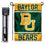 College Flags & Banners Co. Baylor Bears Garden Flag and USA Flag Stand Pole Holder Set