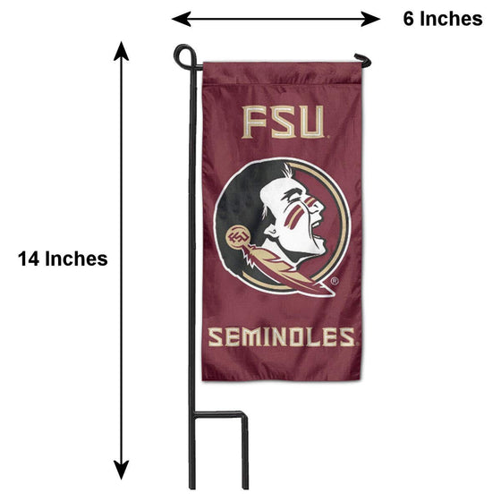 College Flags & Banners Co. Florida State Seminoles Mini Garden and Flower Pot Flag Topper