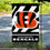 Cincinnati Bengals White Stripes Garden Flag Double Sided Banner