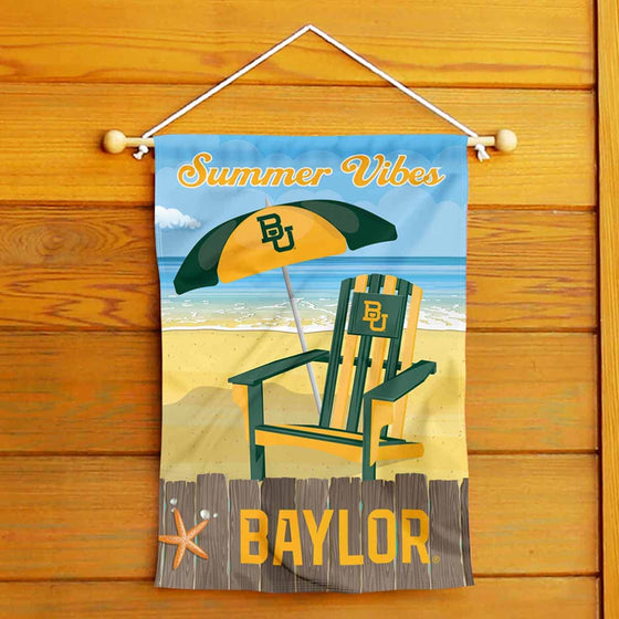 College Flags & Banners Co. Baylor Bears Summer Season Vibes Double Sided Garden Yard Flag