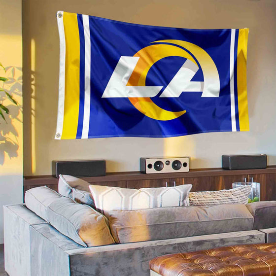 Los Angeles Rams LA Logo Banner and Tapestry Wall Tack Pads