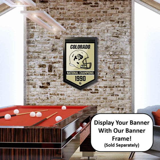 College Flags & Banners Co. Colorado Buffaloes Football National Champions Felt Banner