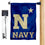 US Navy Midshipmen N Star Garden Flag and Mailbox Post Pole Mount Holder Set