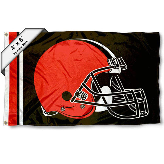 WinCraft Cleveland Browns 4 ft x 6 ft Foot Flag