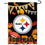 WinCraft Pittsburgh Steelers Fall Leaves Decorative Football Garden Flag Double Sided Banner