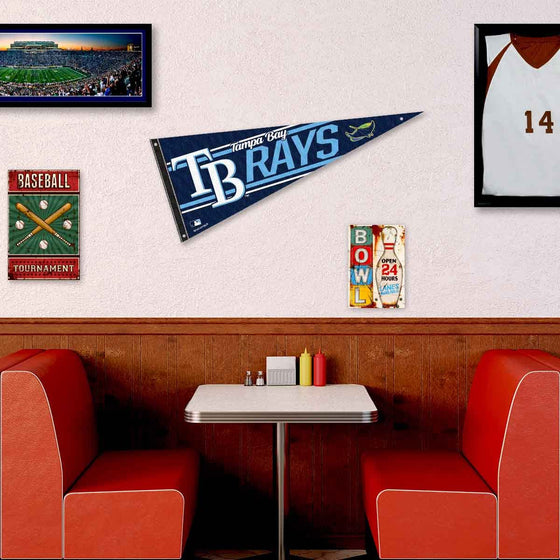 Tampa Bay Rays Pennant Banner and Wall Tack Pads