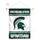 College Flags & Banners Co. Michigan State Spartans Window Wall Banner Hanging Flag with Suction Cup